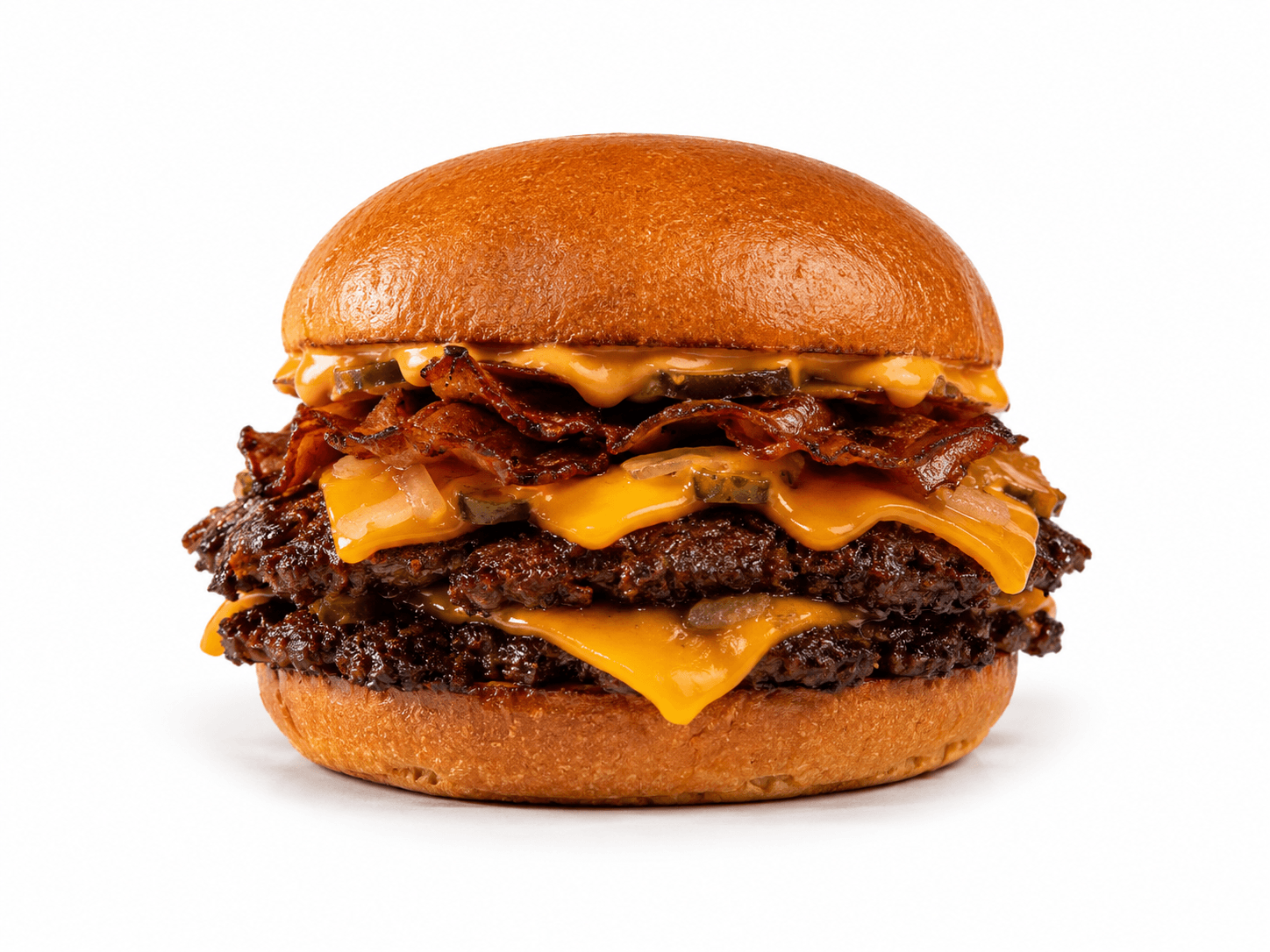 Holy Double Bacon — burger signature Holy Smash Fontainebleau